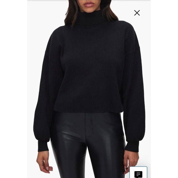 Good American Ribbed Cozy Turtleneck Sweater Size L - Picture 1 of 10